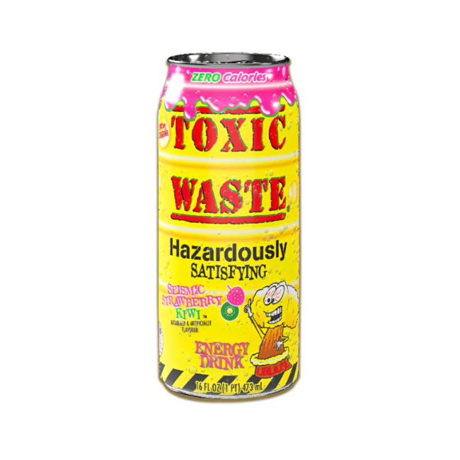 Toxic Waste Seismic Strawberry Kiwi Energy Drink 473ml