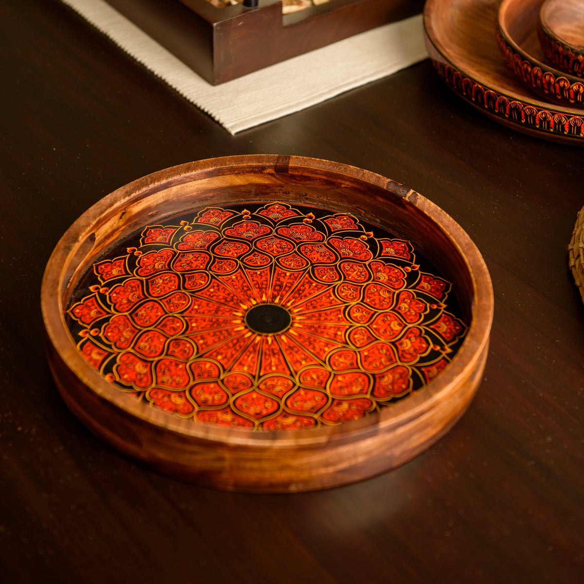 Udaari Crafts Traditional Round Tray UC#024 (3)