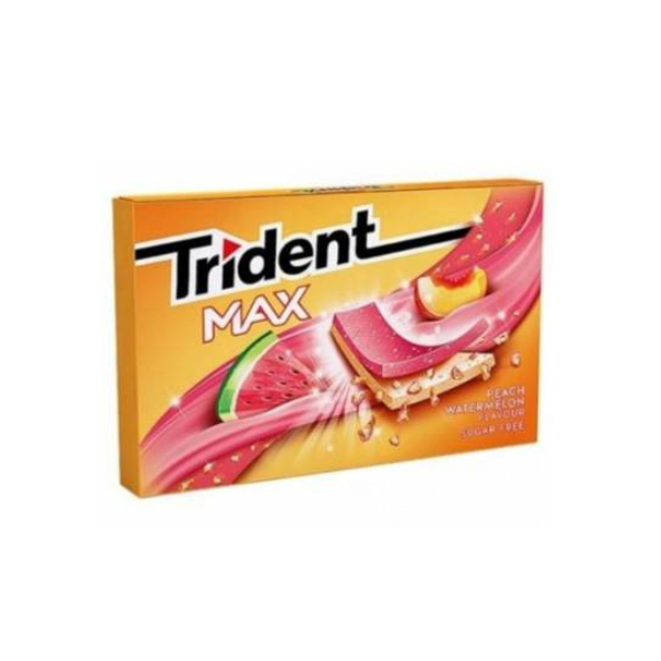 Trident Max Sugar Free Peach Watermelon 12p - Shams Shopping Centre Trident  