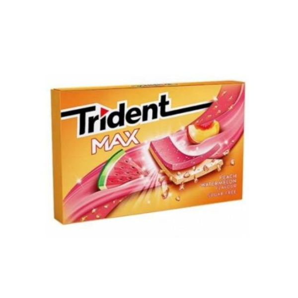 Trident Max Sugar Free Peach Watermelon 12p