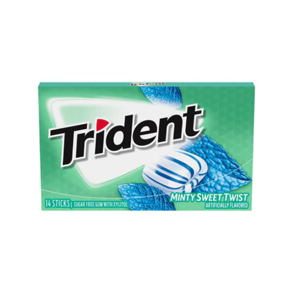 Trident Sugar Free Gum Mint Sweet Twist 14s