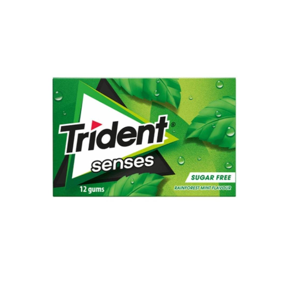 Trident Senses Sugar Free Rainforest Mint 12p