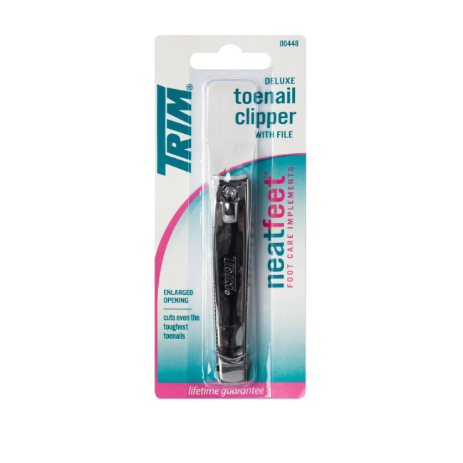Trim Neat Feet Deluxe Toenail Clipper With File 12976