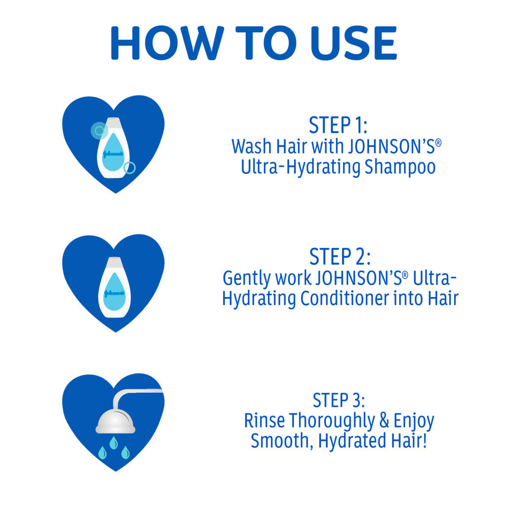 Johnson's Ultra Hydrating Conditioner Shampoo 400ml