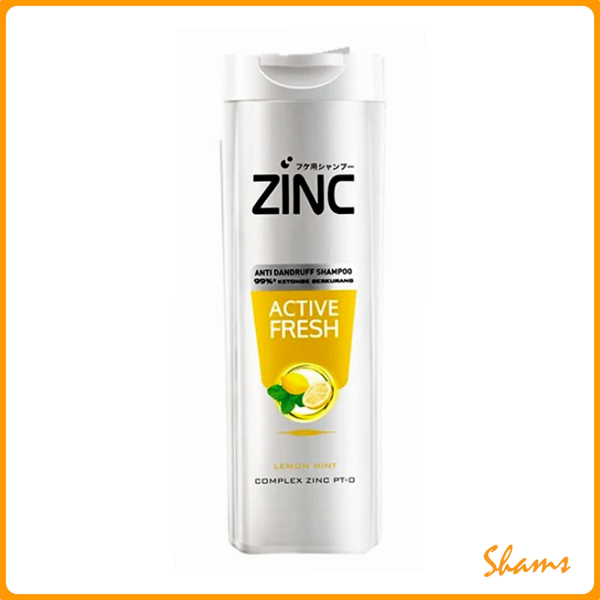 Zinc Active Fresh Lemon Mint Shampoo 340ml