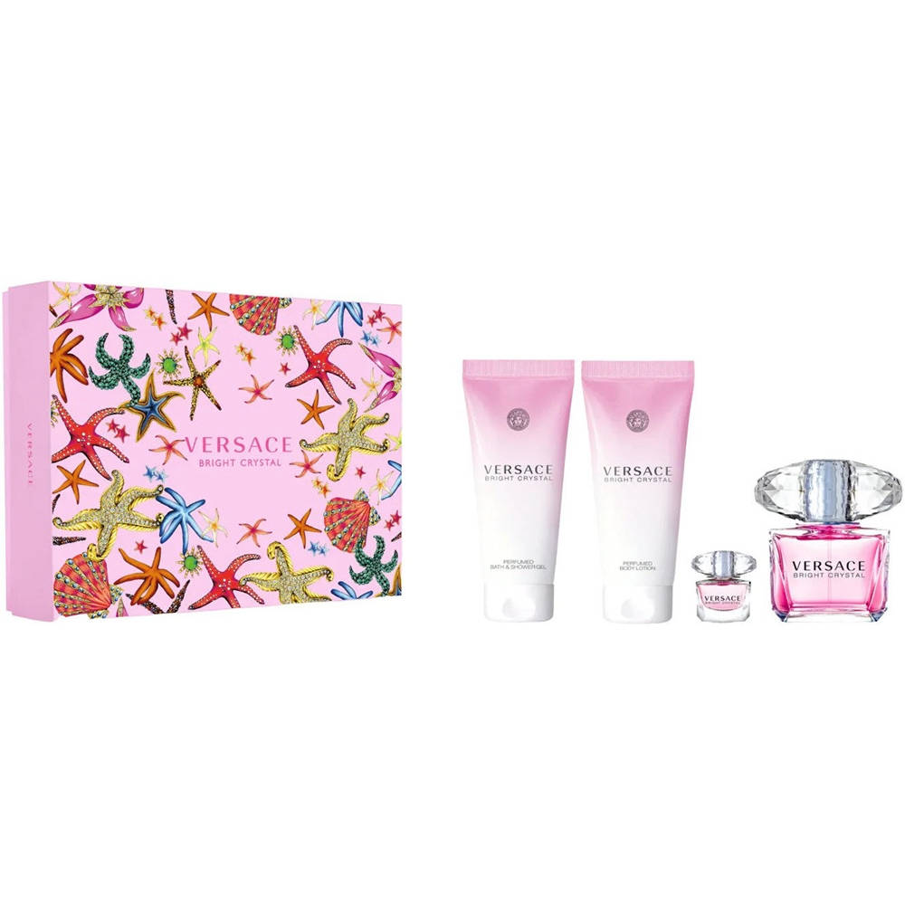 Versace Bright Crystal 4p Gift Set - Shams Shopping Centre Versace  