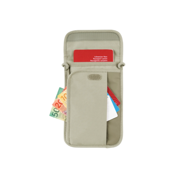 Victorinox Travel Essentials Security Neck Pouch-Sand Beige 653379