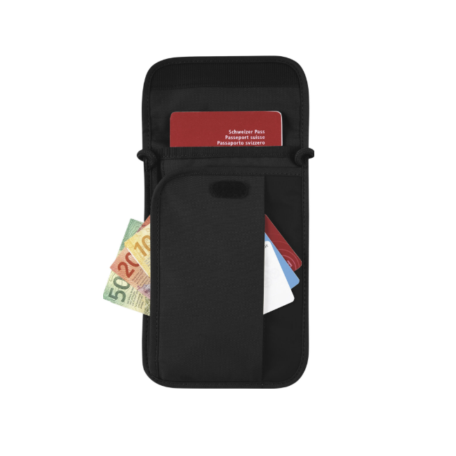 Victorinox Travel Essentials Security Neck Pouch-Black 653378