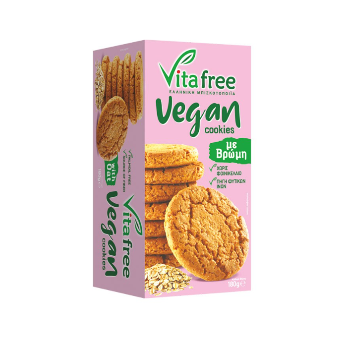 Vita Free Vegan Oat Cookies Without Sugar 180g