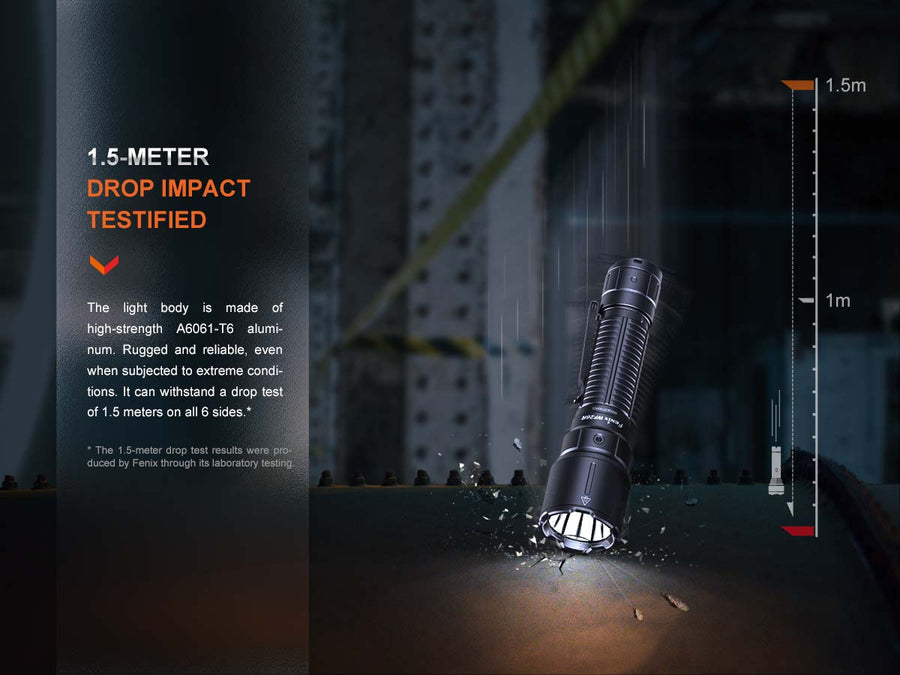 Fenix WF26R High-Performance Cradle Charging Duty Flashlight (Black) 3000L