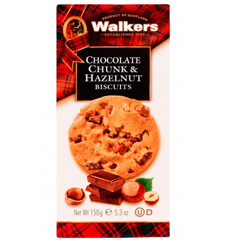 Walkers Chcolate Chunk & Hazelnuts Biscuits 150g - Shams Shopping Centre Walkers  