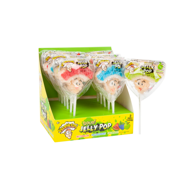 Warheads Sour! Jelly Lollipop 40g (Single)
