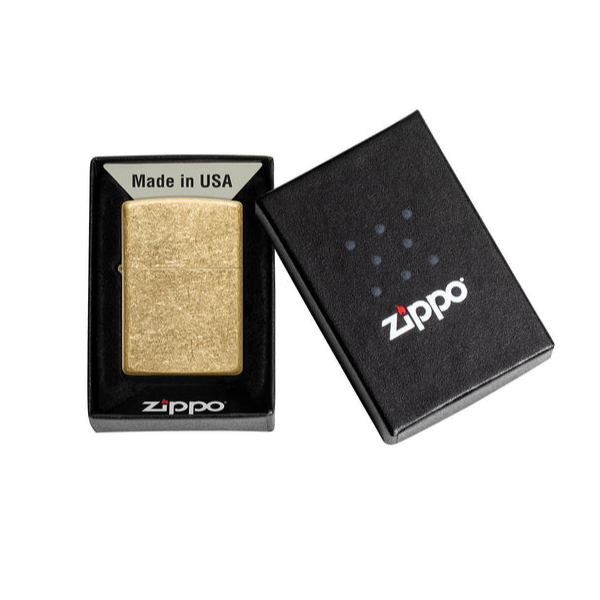 Zippo 49477 Regular Tumbled Brass