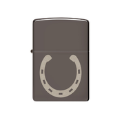 Zippo MP402961 150 Horse Shoe Design Black Ice Windproof Design