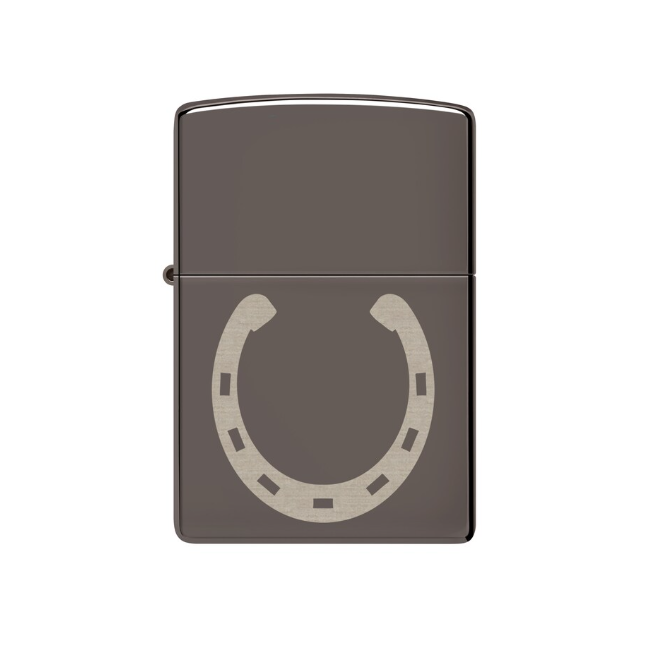 Zippo MP402961 150 Horse Shoe Design Black Ice Windproof Design