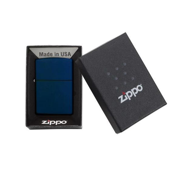 Zippo Lighter Reg Navy Blue Matte 239 - Shams Shopping Centre Zippo  