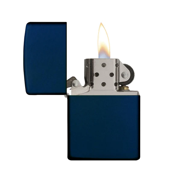 Zippo Lighter Reg Navy Blue Matte 239 - Shams Shopping Centre Zippo  