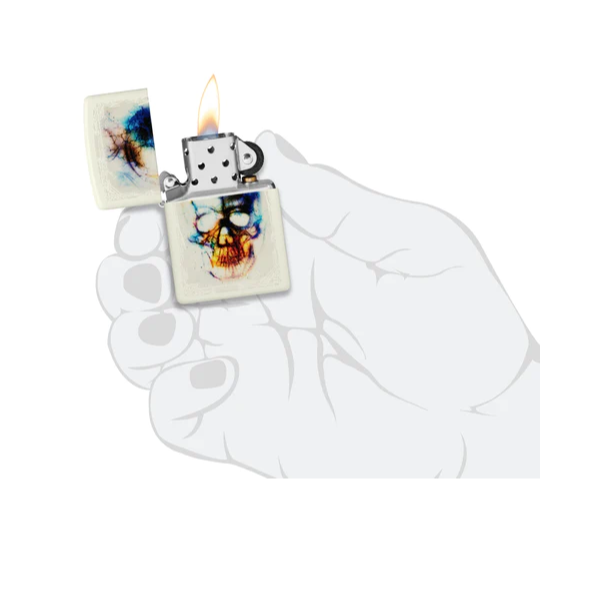 Zippo 48563 Skull Print Design - Shams Shopping Centre Zippo  