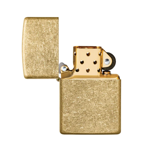 Zippo 49477 Regular Tumbled Brass - Shams Shopping Centre Zippo  