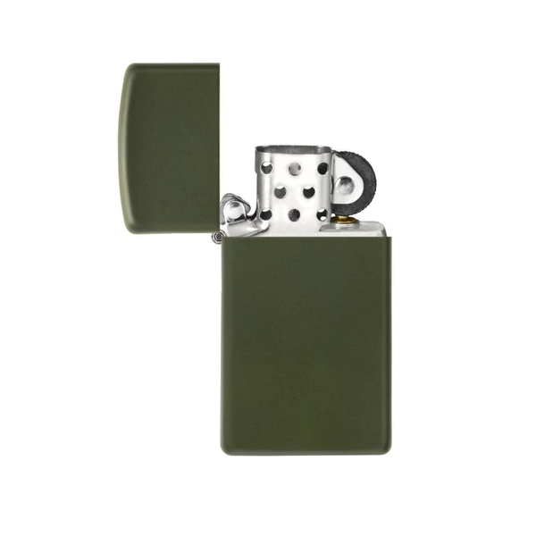 Zippo Lighter Slim Green Matte 1627 - Shams Shopping Centre Zippo  