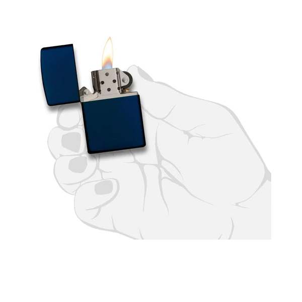 Zippo Lighter Reg Navy Blue Matte 239 - Shams Shopping Centre Zippo  