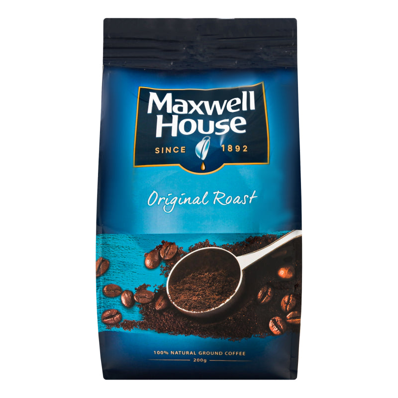Maxwell House Original Roast Ground Coffee 200g - Shams Shopping Centre Maxwell House  