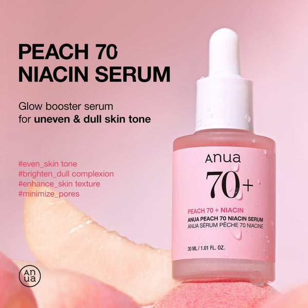 ANUA 70+ Peach + Niacinamide Serum 30ml