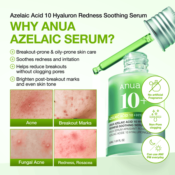 Anua Azelaic Acid 10+ Hyaluron Soothing Serum 30ml