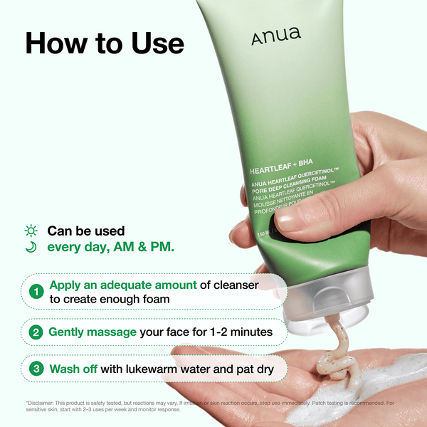 ANUA Heartleaf +BHA Cleansing Foam 150ml