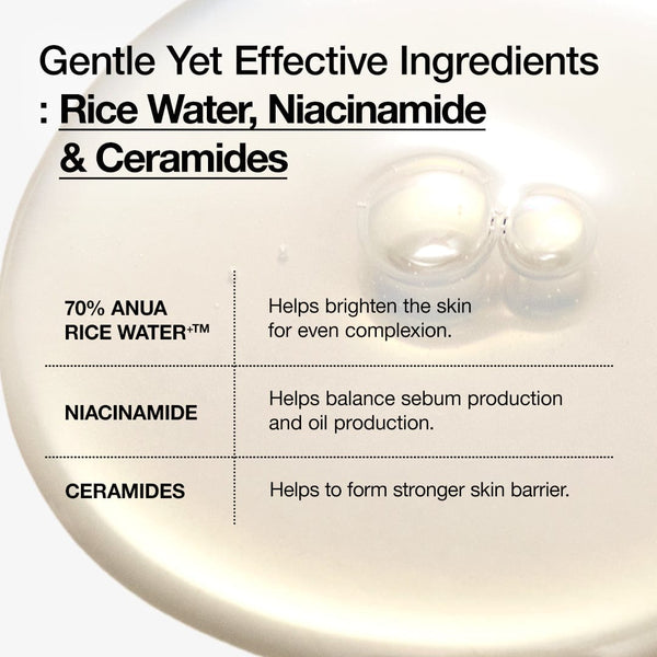 Anua Rice 70+ Ceramide Glow Milky Toner 40ml