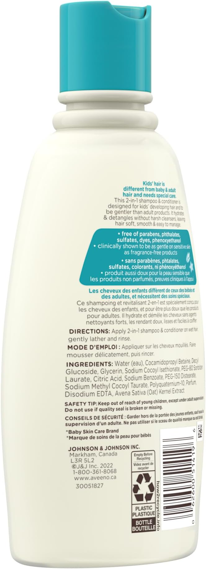 Aveeno Kids 2 in 1 Hydrating Shampoo & Conditioner 354ml