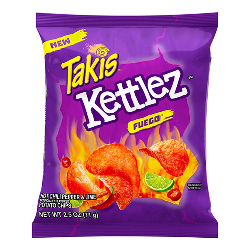 Takis Kettlez Fuego Hot Chili Pepper and Lime 71g - Shams Shopping Centre Takis  