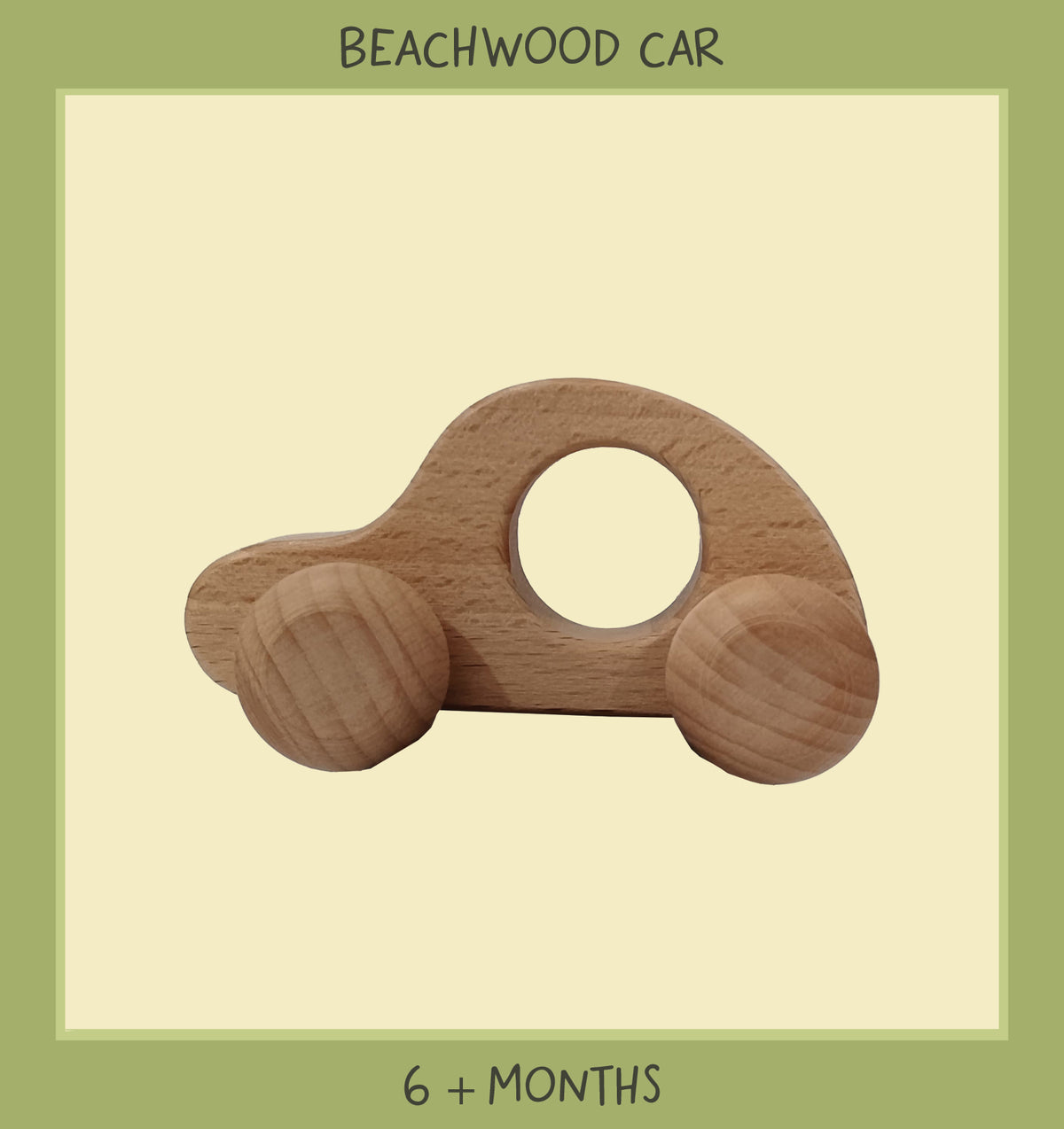 Tiny Tumble Beechwood Car