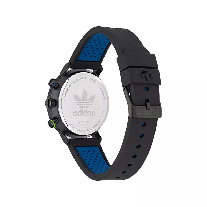 Adidas Stainless Steel Black Silicone Watch AOSY23021