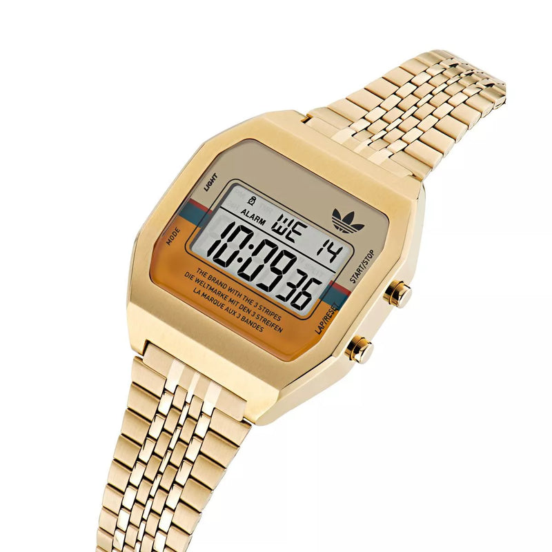 Adidas Stainless Steel Gold Tone Watch AOST23555