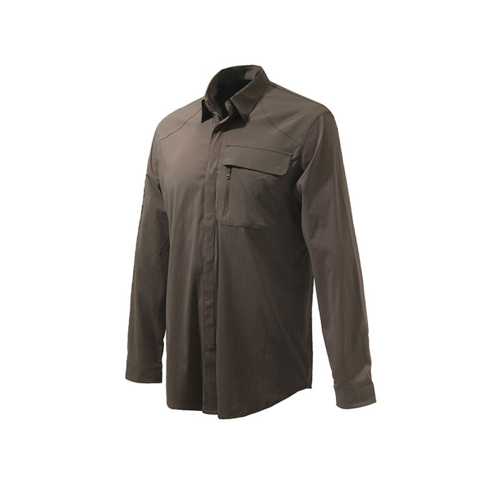 Beretta Strom Shirt Chocolate Brown XXL-LUO14T1937080XXXL - Shams Shopping Centre Beretta  