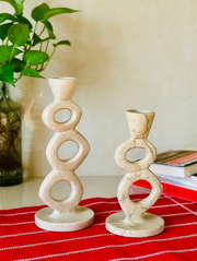 Hygge Travertine   Candle Holder (Small)