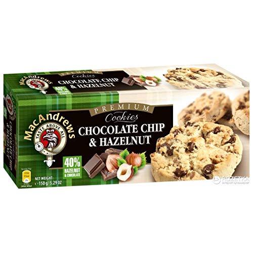 Mac Andrews Choclate Chip & Hazelnut Cookies 150g - Shams Shopping Centre Mac Andrews  