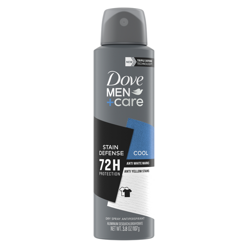 Dove Men +Care Stain Defense Cool Deo Body Spray 107g - Shams Shopping Centre Dove  