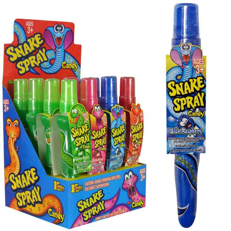 Snake Spray Candy Assorted 36m