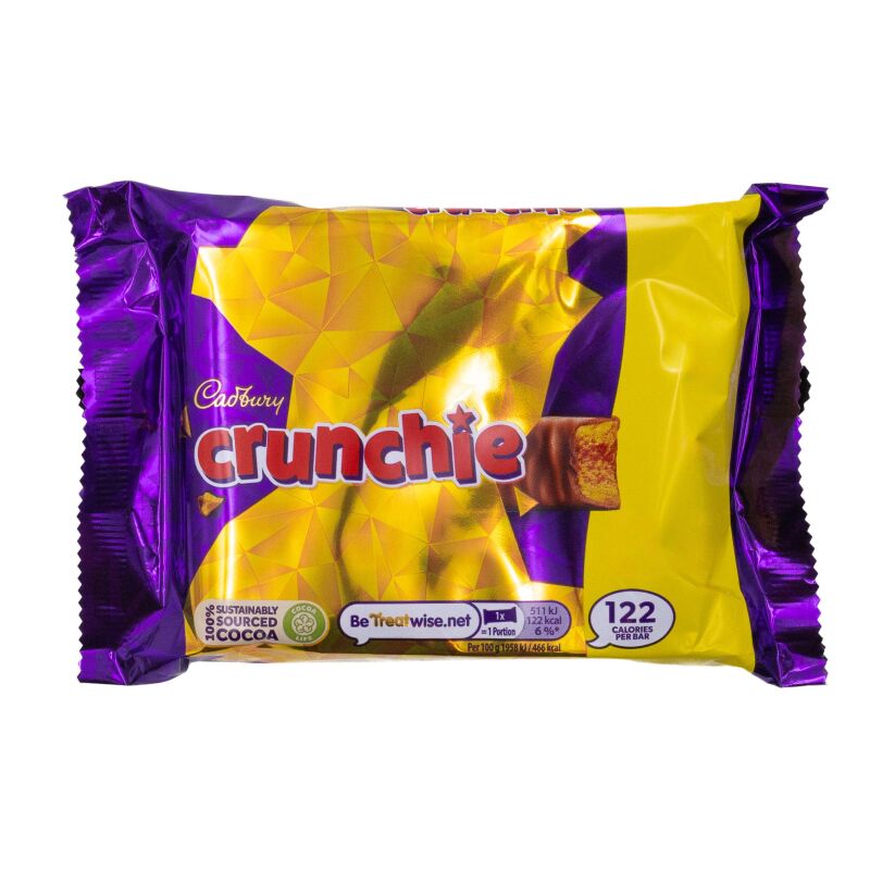 Cadbury Crunchie Chocolate Bar 4p 104.4g