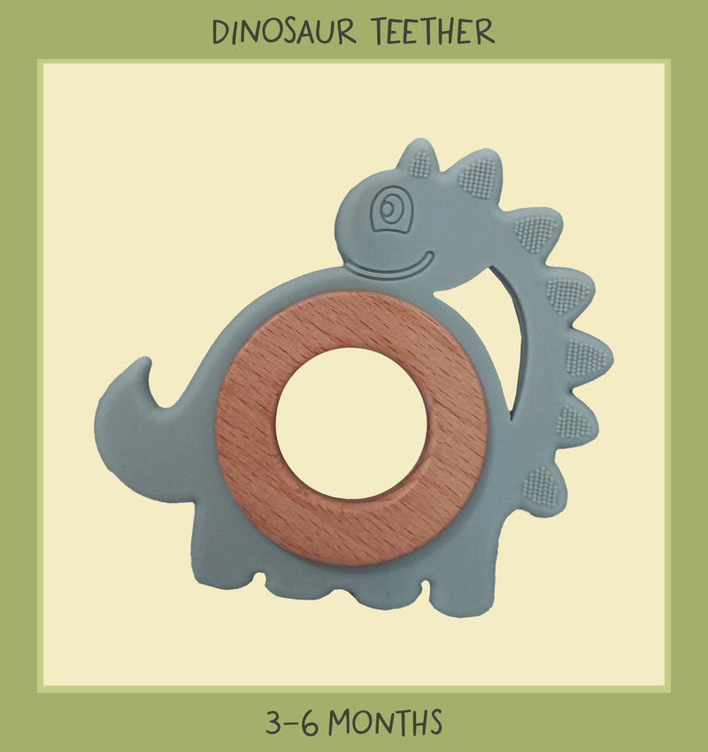 Tiny Tumble Dinosuar Teether Blue