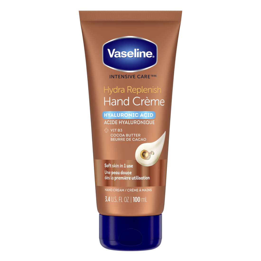 Vaseline Cocoa Butter Hyaluronic Acid Hydra Replenish Hand Cream 100ml - Shams Shopping Centre Vaseline  