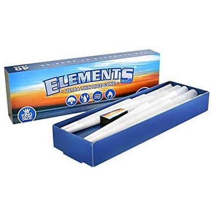 Elements Ultra Thin Rice Cones King Size 40pcs
