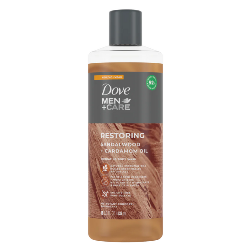 Dove Men +Care Restore Sandlwood Cardamon Oil Body Wash 532ml