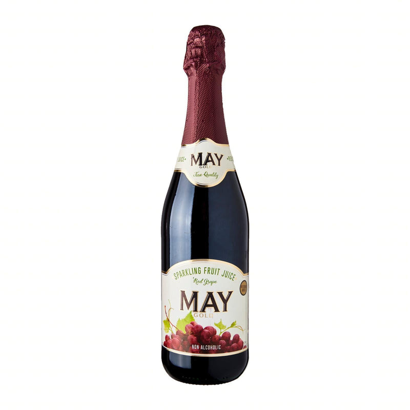 May Gold Sparkling Fruit Juice Red Grape 750ml