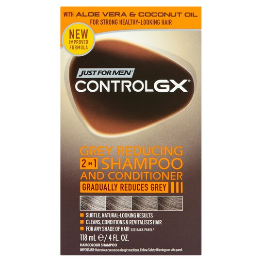 Just For Men Control GX Grey Reducing 2 In 1 Shampoo 118ml