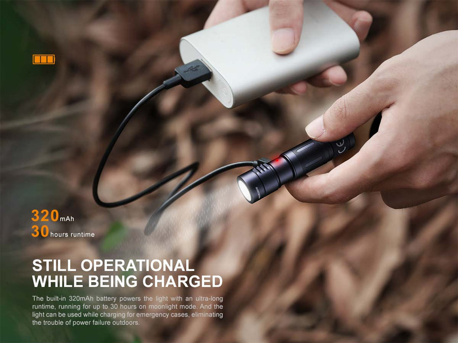 Fenix E05R Rechargeable Mini Flashlight 400L