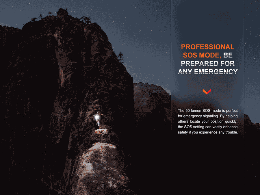 Fenix LD30R High-Performance Outdoor Flashlight (Black) 1700L