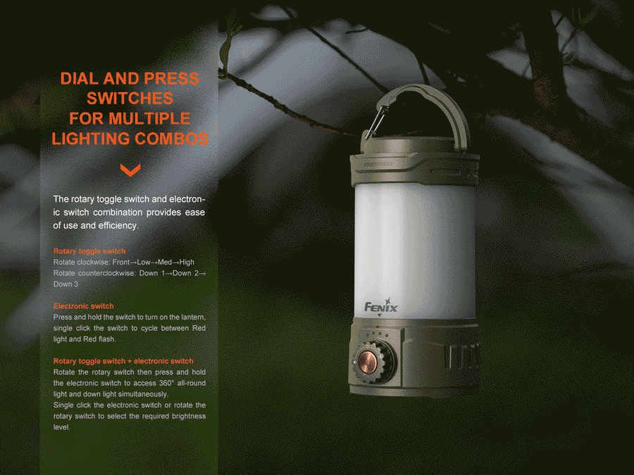Fenix CL26R Pro Multifunctional Portable Camping Lantern  650L